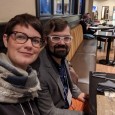 Lisa Chinn, PhD, resident assistant professor in the department of English, and Jacob Rump, PhD, assistant professor in the department...